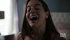 Abbie Maley rides cowgirl in hot girl summer with shaved close-up action