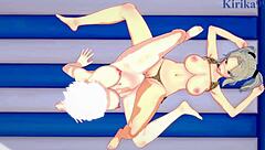 i'm watching imu and miyabi in intense lesbian futanari sex, feels so hot