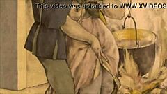 Vintage Erotic Cartoon Illustration