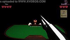 X roulette ends with huge tits and wild cumshot action