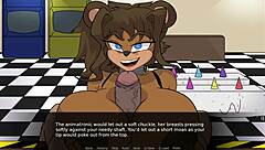 FNAF Porn Game Boobjob Compilation With Curvy Big Tits