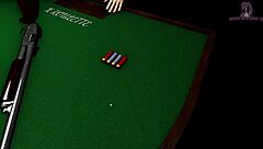 X roulette ends with huge tits and wild cumshot action