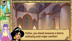 In Queen Trainer Part 1, Princess Jasmine explores her sexy adventures.