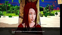 रेडहेड लड़की छोटे 18+ चुचे कार्टून में दिखाती है