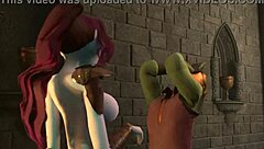 uhh, this busty elf totally owns this guy in a fight… then gets his huge cock as a prize, ya know? 3d animation madness!