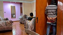 uhh, me cogi al novio de mi vecino, got so hot, couldn't resist that ass, sneaky quickie