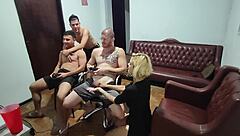 It was just a video game, but everyone ended up fucking in the bisexual bareback party.