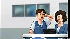 Man, manager's daughter sucked me behind desk at work, oops!