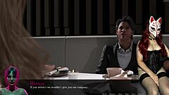 She dominates with heels in public outdoor game