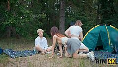 Swap Wives for Rimming and Anal in the Forest, Wow!