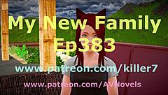 My New Family Episode 383 Features Cartoon Game Scenes With Teen Characters