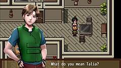 Receiving a Double Spanish from Two Busty Babes in Hentai Game