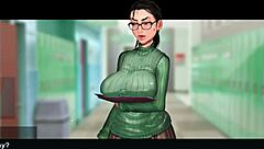 taffy tales part 3 teases with busty anime teacher antics