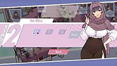 my boss teasin me with massive tits in hentai game