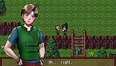 Receiving a Double Spanish from Two Busty Babes in Hentai Game