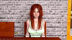 Helping the hot redhead president in 3D cartoon game Being a Dik 06