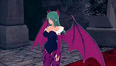 Morrigan Hates At First Then Fucks Hard In Halloween Special On Sheer FantasyKing3