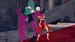 Morrigan Hates At First Then Fucks Hard In Halloween Special On Sheer FantasyKing3