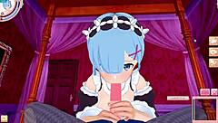 【re zero rem】male take pov 3dhentai anime game koikatsu video