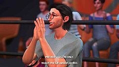 after the ball game, naughty athletic girl in 3d hentai sex.