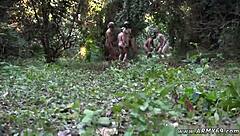 straight black men showing off big cocks in steamy anal action