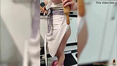 Lustful Housewife Fingers Pussy and Ass in Hot Solo Fucking Session.