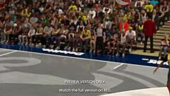 after the ball game, naughty athletic girl in 3d hentai sex.