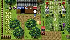 Tanned Girl Natsuki Hentai Game Ep 11 The Village Chief Masturbate On Her While She Is Changing In Public