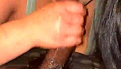 neighbor came over for a movie 🍿 but i sucked his monster big black cock dry instead 😏