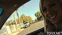 Appealing teen 18+ sucks cock in hardcore doggystyle fucking.