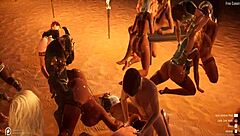 Whoa, this wildlife orgy in 3D anime hentai is totally wild! 🐾🔥