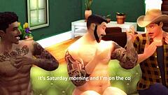 Hey Toddy, Gareth, Ethan, ready for a wild Saturday morning threesome?