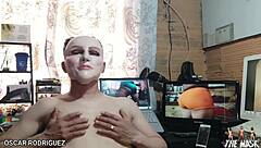 i'm the gay crossdressing goddess wearing the mask for sexy fun