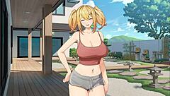 Summer Clover Harem Hentai Game Ep 11 Bdsm Session And Footjob!