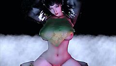 Big-Boobed Chick Rides VIP in 3D Animation