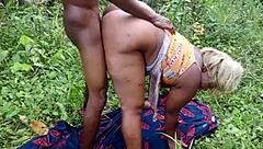 forest christmas turns wild with two bbc on my fat ass