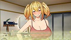 summer clover harem hentai ep 3 shows blonde nun climaxing during rough blowjob