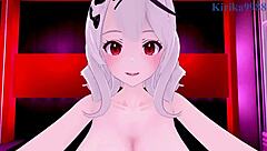 sakamata chloe and takane lui have intense pov sex in hololive vtuber hentai with big tits creampie