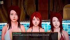 My new family blonde milf shows big ass