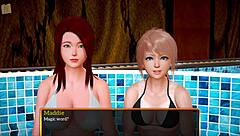 My new family blonde milf shows big ass