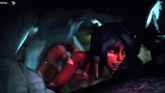 Queen of the jungle explores the wild forest