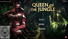 Queen of the jungle explores the wild forest