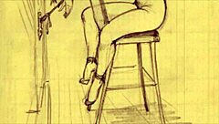 vintage erotic drawings bring retro charm in classic cartoon style.