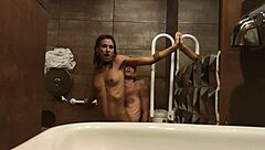 I caught this boy in the bar toilet and filmed our wild moment