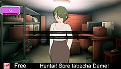 Playing erotic hentai game with anime characters