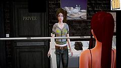 My new family teen has huge tits!