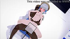 Ayaka from Genshin in hot doggystyle action. Wanna see more?