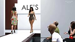 Anna Exciting Affection SE2 - Catwalk Playthrough on Balcony in Episode 54