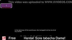 Playing erotic hentai game with anime characters