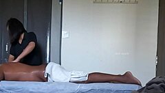 Cute ass girl gets an intense massage! Wow, look at that!